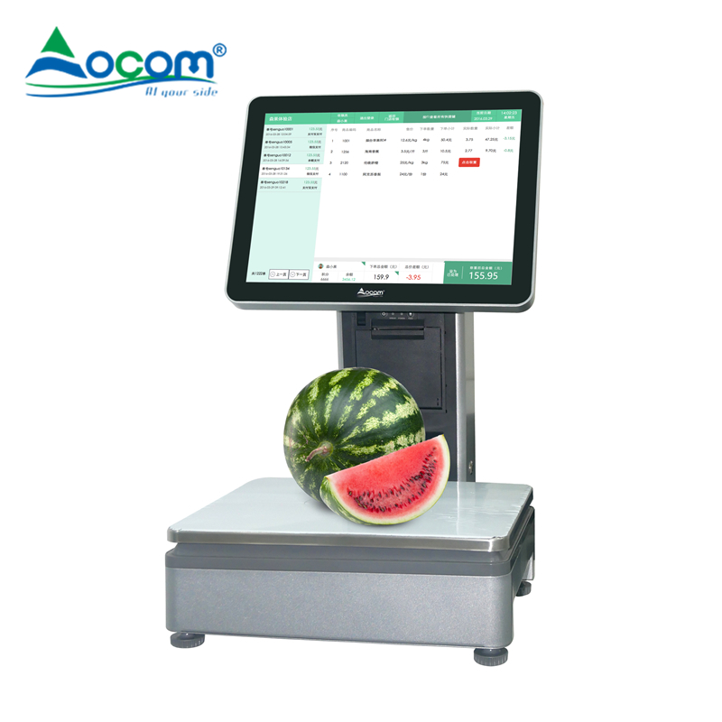 POS-S002 15.1 Inches Barcode Scale Label Printing Scale Digital - COPY - n93ndc