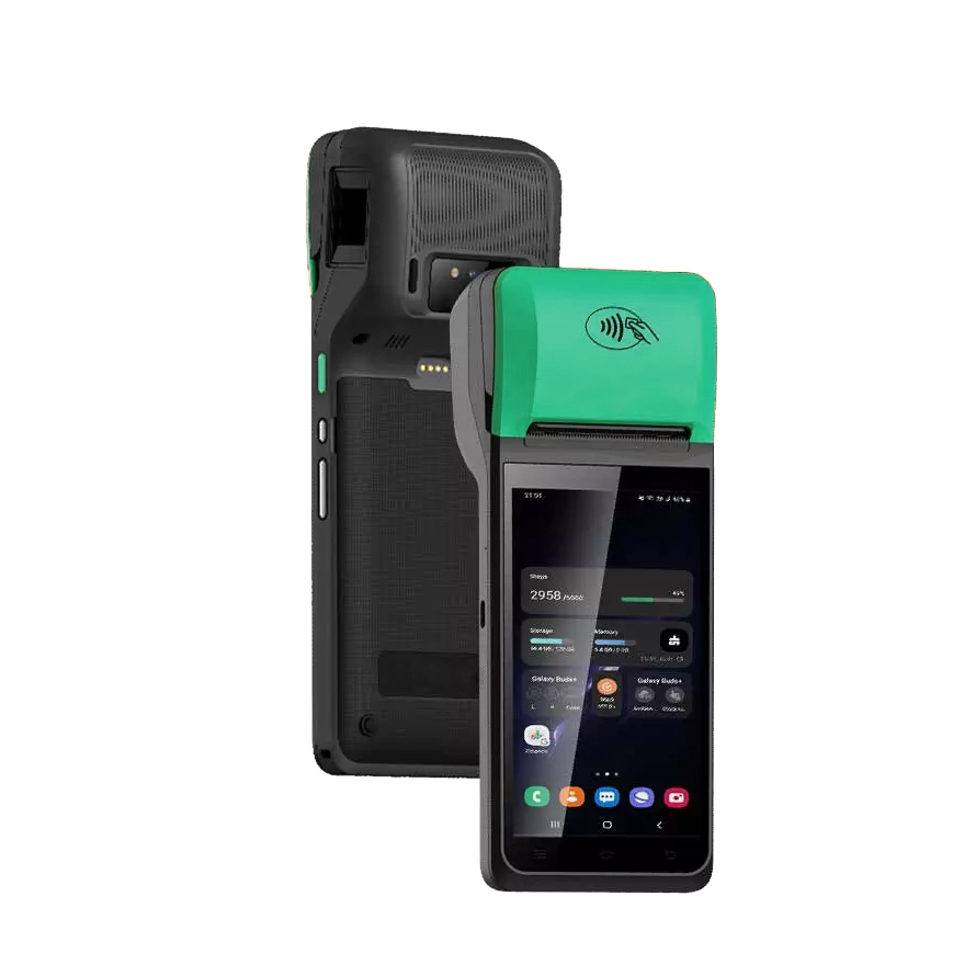 POS-T2 5.5 inch Handheld Android POS Terminal with Thermal Label and Receipt Printer - COPY - mf6bqe