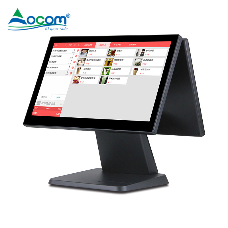 POS-1516 vente en gros 15 '' 15.6 '' écran tactile caissier paiement Machine point de vente