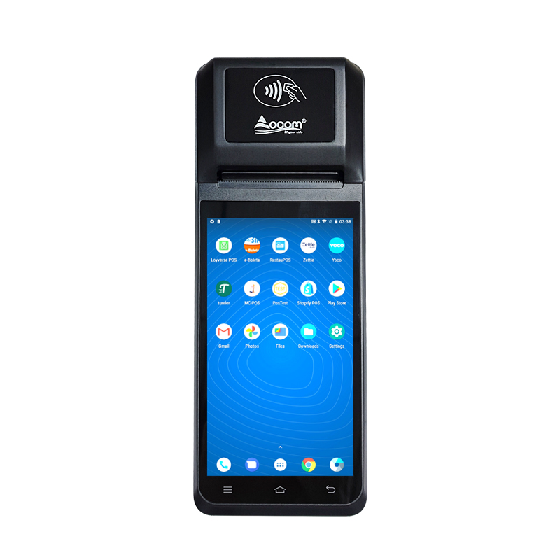 （POS-T2) 移动手持式 Android POS 系统终端厂商触摸屏 POS 带打印机