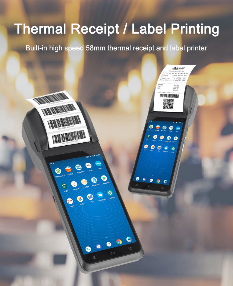 POS-T2pro Android 12 4G builtin printer bigger RAM TCP/IP Supported Handheld Android Terminal POS