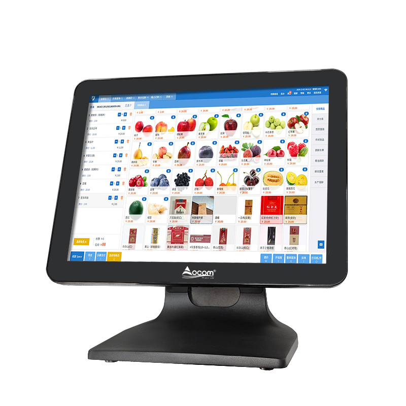 (POS-1519B) 15,1 Zoll Windows-Touchscreen-Registrierkasse mit Aluminiumlegierungsbasis