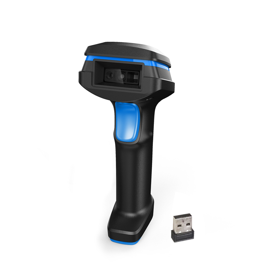 (OCBS-W299) ماسح ضوئي لرمز الاستجابة السريعة اللاسلكي لسطح المكتب USB 2.4G لنقاط البيع الصناعية Bt