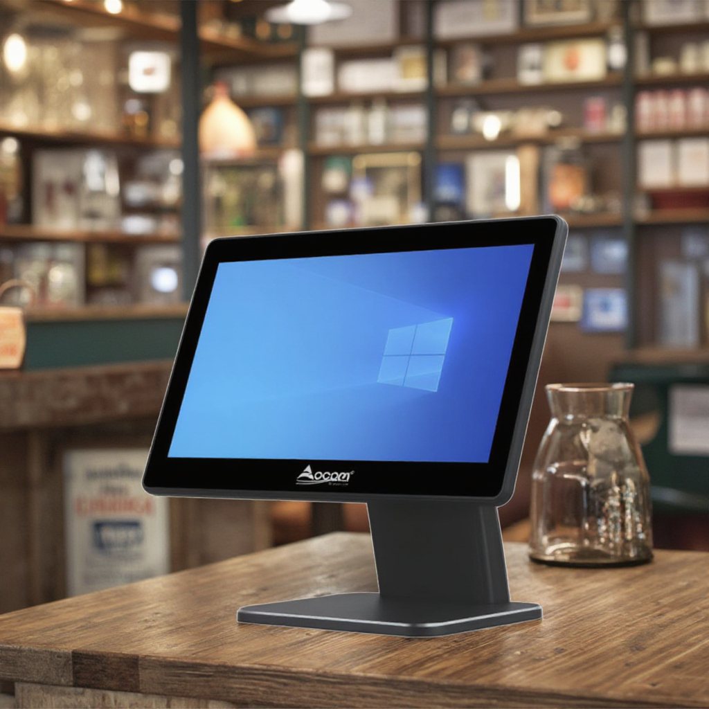 OEM Factory 15,6 inch dubbele scherm POS Machinaal systeem aanraakscherm kassa register van verkoopsysteem