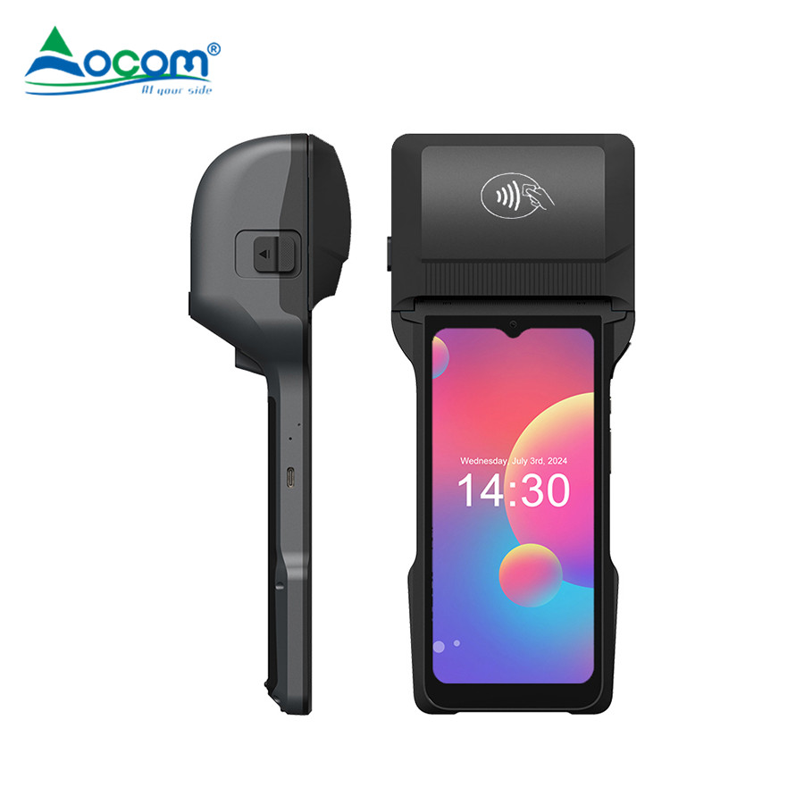 OCOM POS-T6 6,5-inch Android handheld POS Terminal met USB Connectivity Mobile Printer inbegrepen
