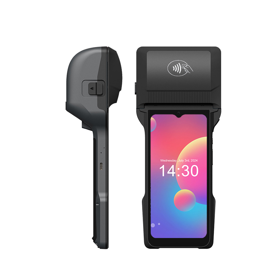 POS-T6 Handheld Android POS Terminal with Thermal Label and Receipt Printer - COPY - bget51