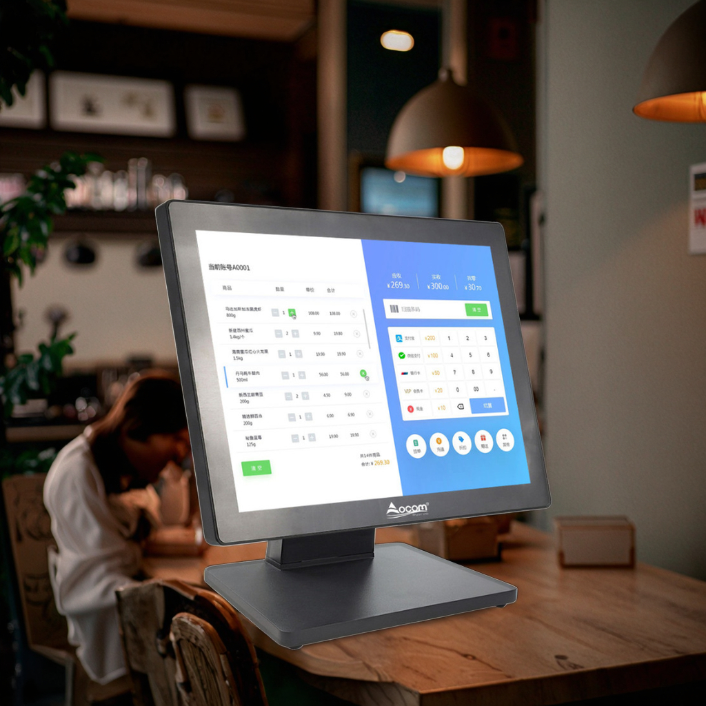Systemy POS z supermarketem Cashtop Desktop z metalową obudową i stojakiem w jednym systemie POS gotówkowym