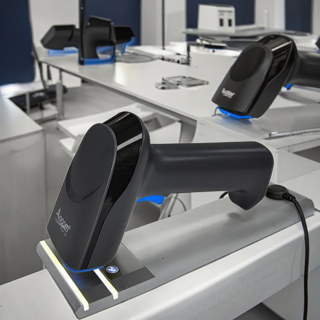 Scanner de código QR portátil Scanner USB Wired 1d 2d Scanner de leitura rápida Scanner de leitura para supermercado