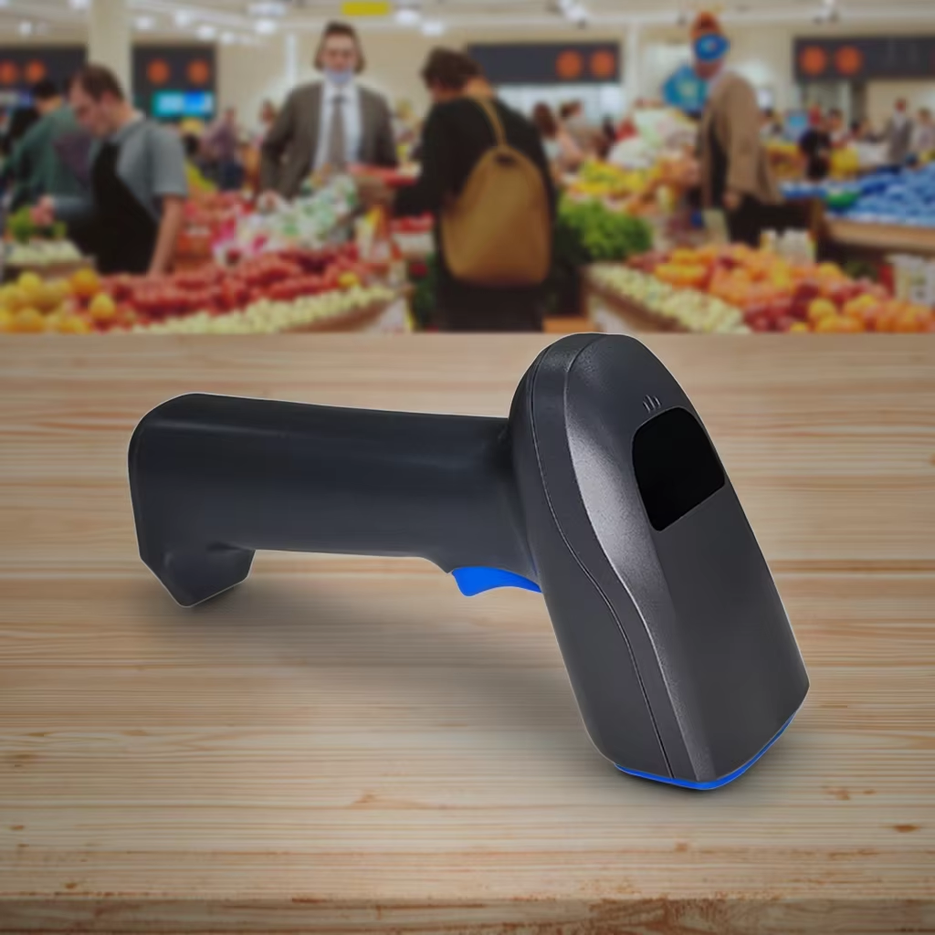 Руководитель USB Scanner Scanner Wired 2D -штрих -код с USB -кабелем для супермаркета