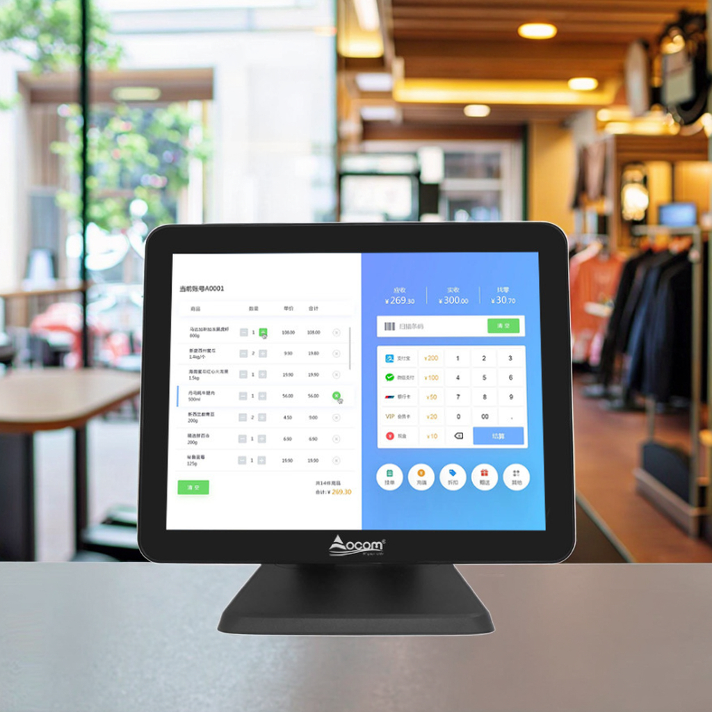 15-calowy Intel Celeron Intel-J6412 Core i3 i5 Touch Screen Cashier Maszyna POS wszystko w jednym systemie POS