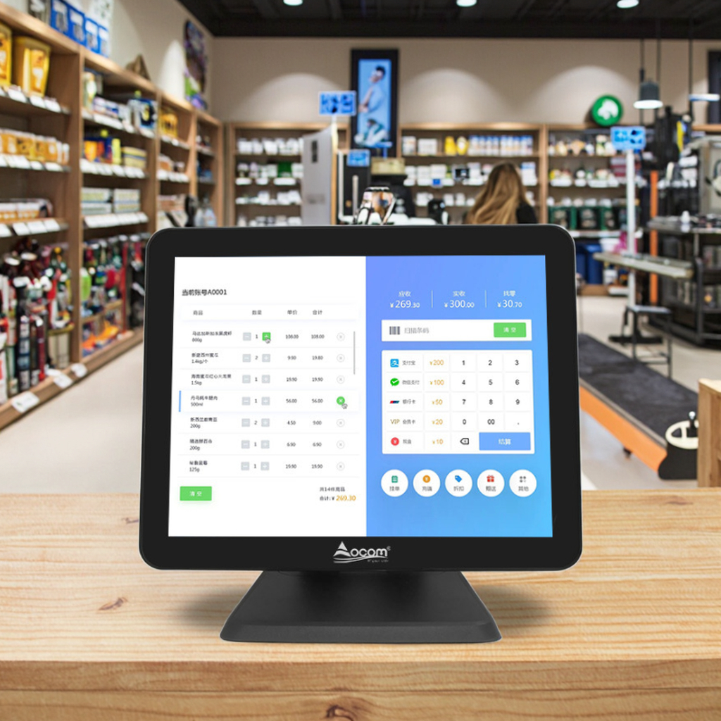 Mayorista 15 INCG POS Sistema Conjunto de PC Windows Cash Registro Restaurante Touch Screen Systems Cash Register