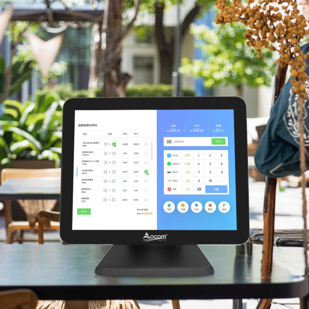 Hot Sale Single Screen Windows OEM POS System benutzerdefinierter Anzeigeanweisungsmaschine Registrierkasse POS Maschinenverkaufspunkt