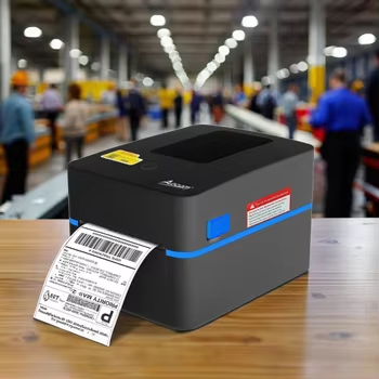 Stampante termica diretta per codici a barre per ricevute da tavolo con doppio sensore da 110 mm con velocità di stampa di 152 mm