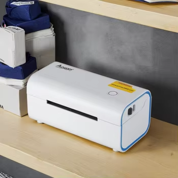 OCOM Impresora térmica de etiquetas Interfaz múltiple de papel máximo de 110 mm POS Listo para alta resolución de 203 ppp para pequeñas empresas