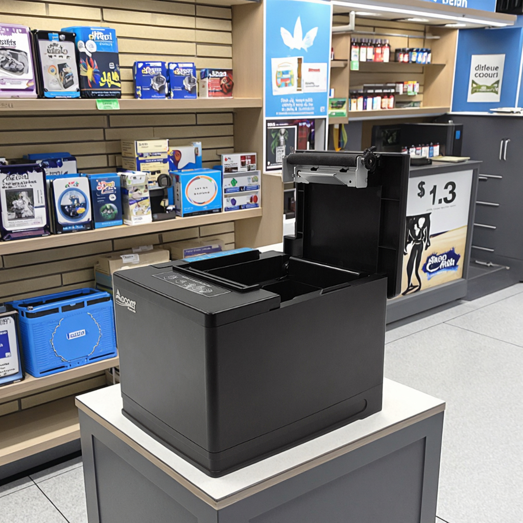 Desktop 80mm Thermal Printer for POS System Fast Printing with USB or Serial Port