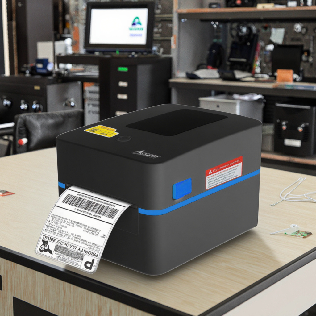 Hochgeschwindigkeits-4-Zoll-Thermo-Barcode-Etikettendrucker über USB oder Bluetooth für Logistik und Einzelhandel