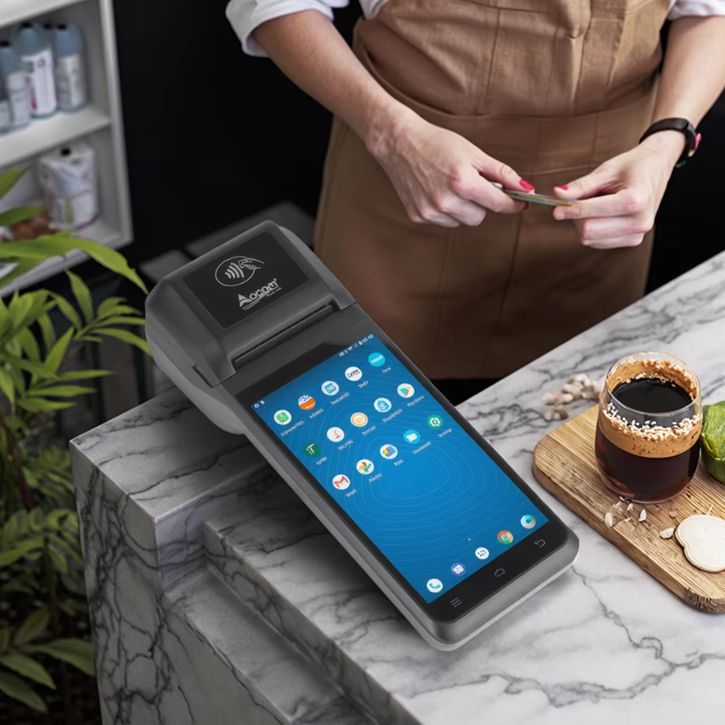 Potente Android 4G LTE POS Dispositivo con Dual SIM Slot e Stampante Termica Integrata