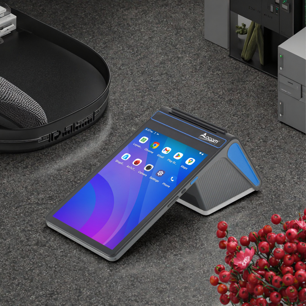 OCOM punto de venta-T84 G Android 13 Móvil POS Uso de terminal Almacén Restaurante NFC Escáner de código de barras 2D Android POS portátil