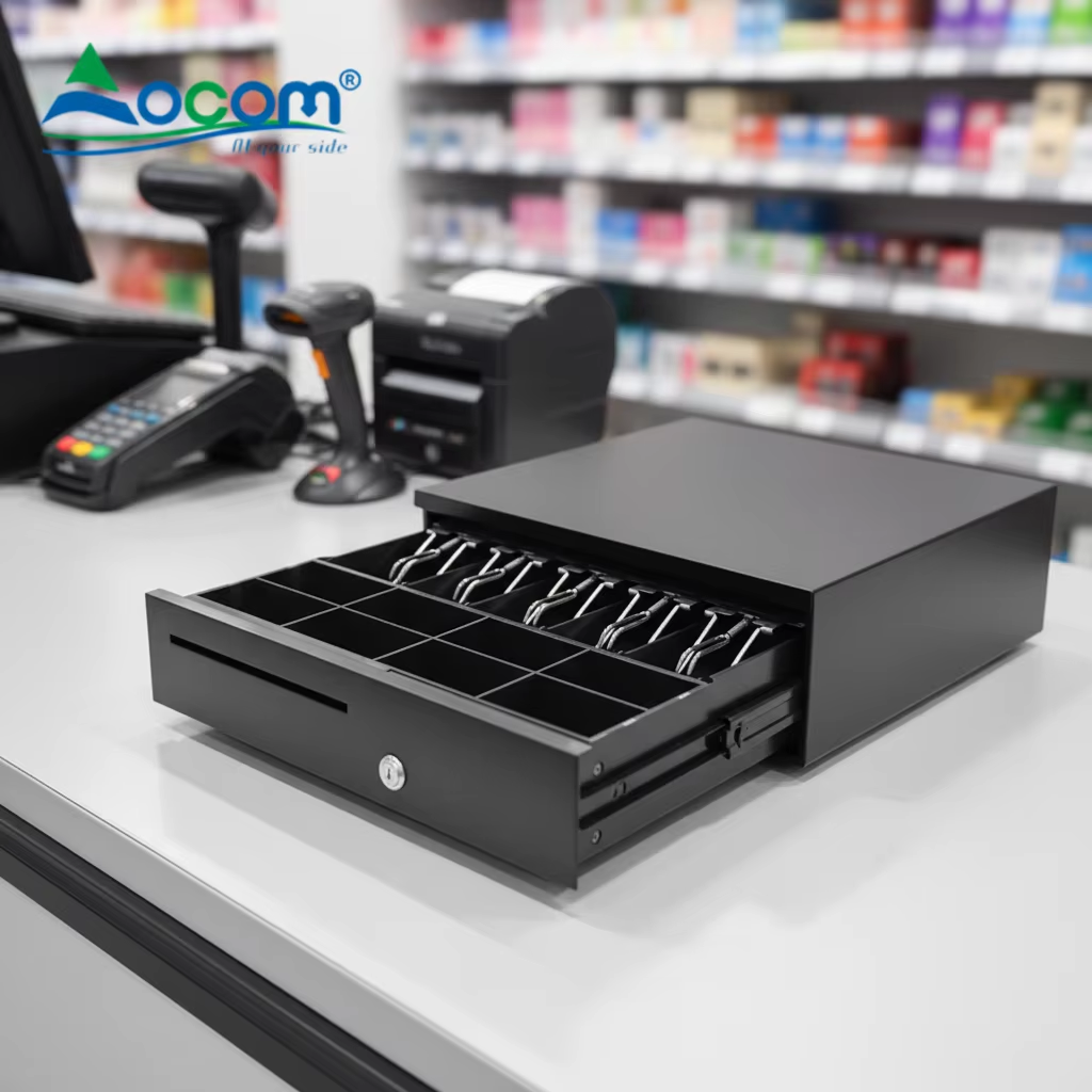 OCOM Commercial-Grade Cash Drawer, easy Maintenance Design,automated drawer opening - COPY - m0sq05