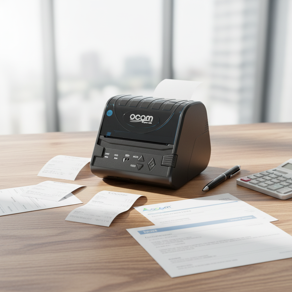 3 Inch Mini Portable Receipt Printer Support Large Paper Roll USB Charging Bluetooth Thermal Printer for Logistic & Retail