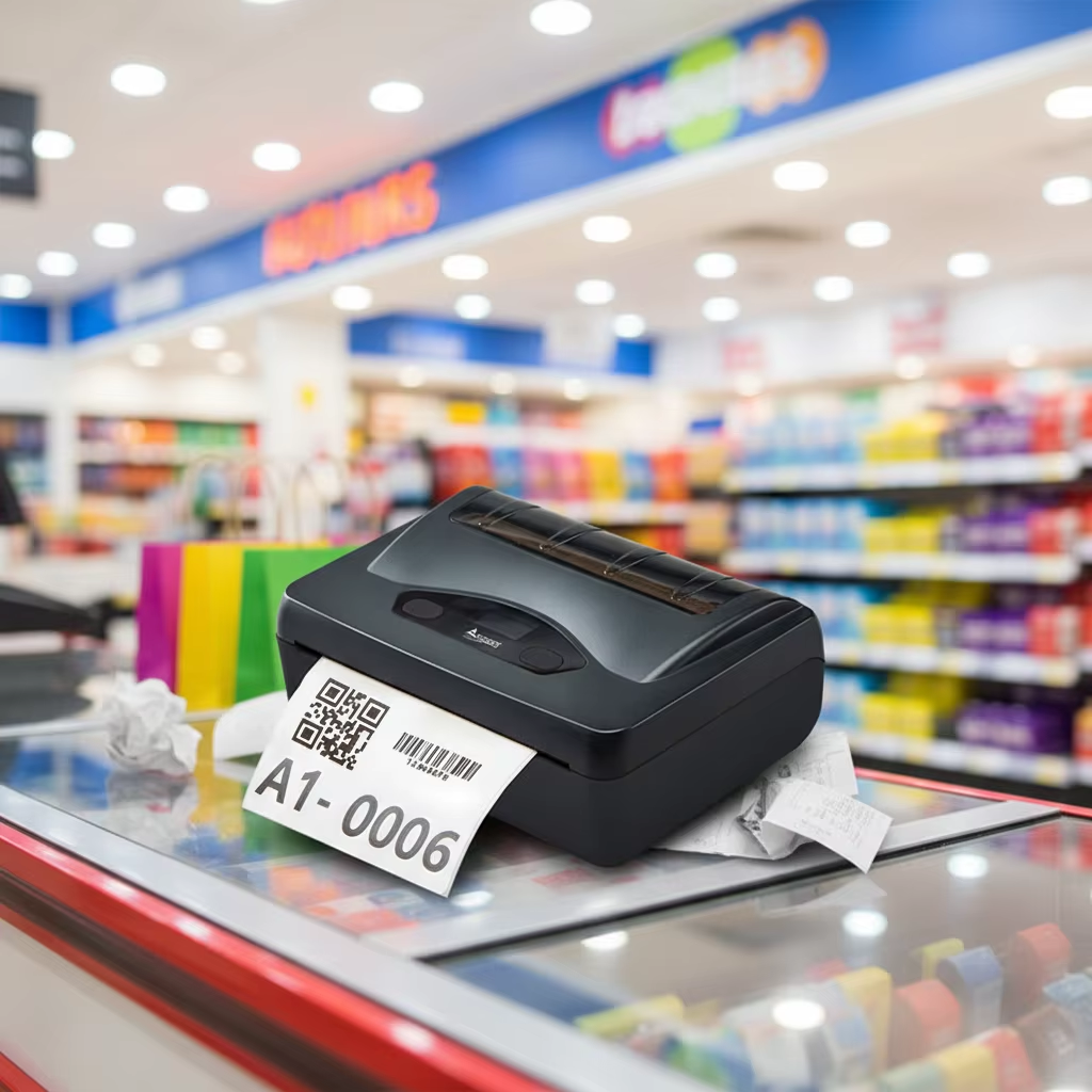 OCBP-M1005, OCOM 4 inch Portable Thermal Label Printer with