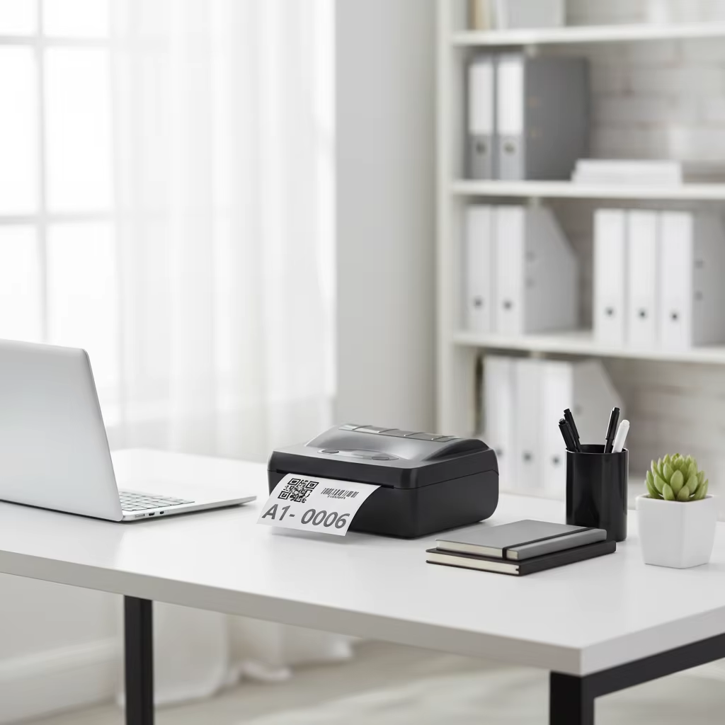 Industrial 4 Inch Bluetooth Thermal Label Printer,fast Printing, with Status Monitoring Screen