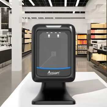 Plataforma omnidirecional de leitura de código de barras para POS Sistema, scanner viva-voz de alta velocidade
