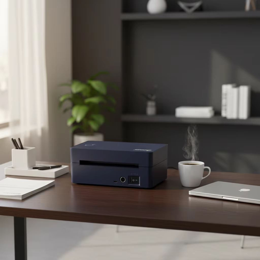 OCBP-406DT, OCOM 4 Inch Direct Thermal Express Printer, Auto Label Detection & 1D/2D Barcode Printing