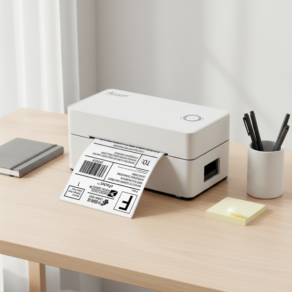 OCOM OCBP-406DT 4 Polegada Impressora de Etiquetas Térmicas 110mm de Largura USB/Interface Sem Fio 203dpi Impressora de Etiquetas de Código de Barras Térmica Direta