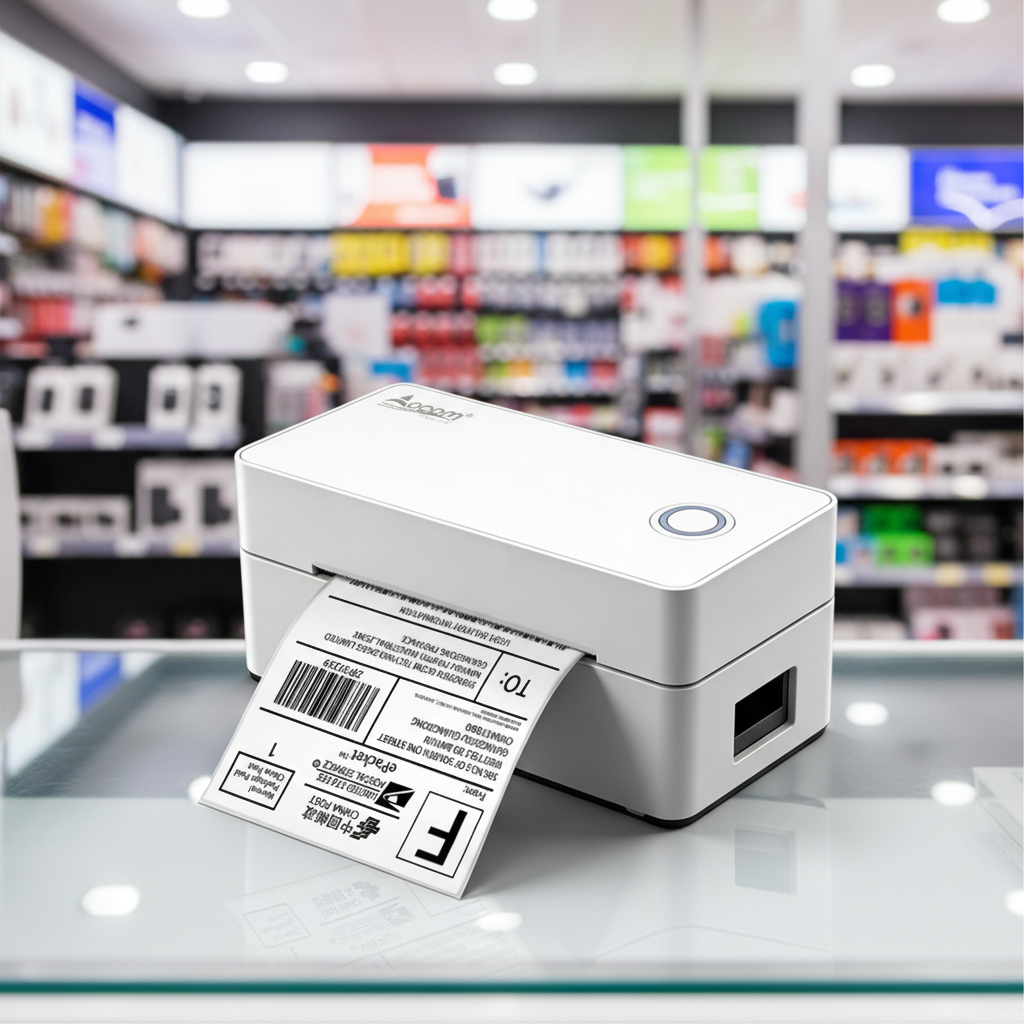(OCBP-406DT) 4*6 Inch Self Adhesive Label Sticker USB&Bluetooth Thermal Label Printer for Barcode Printing