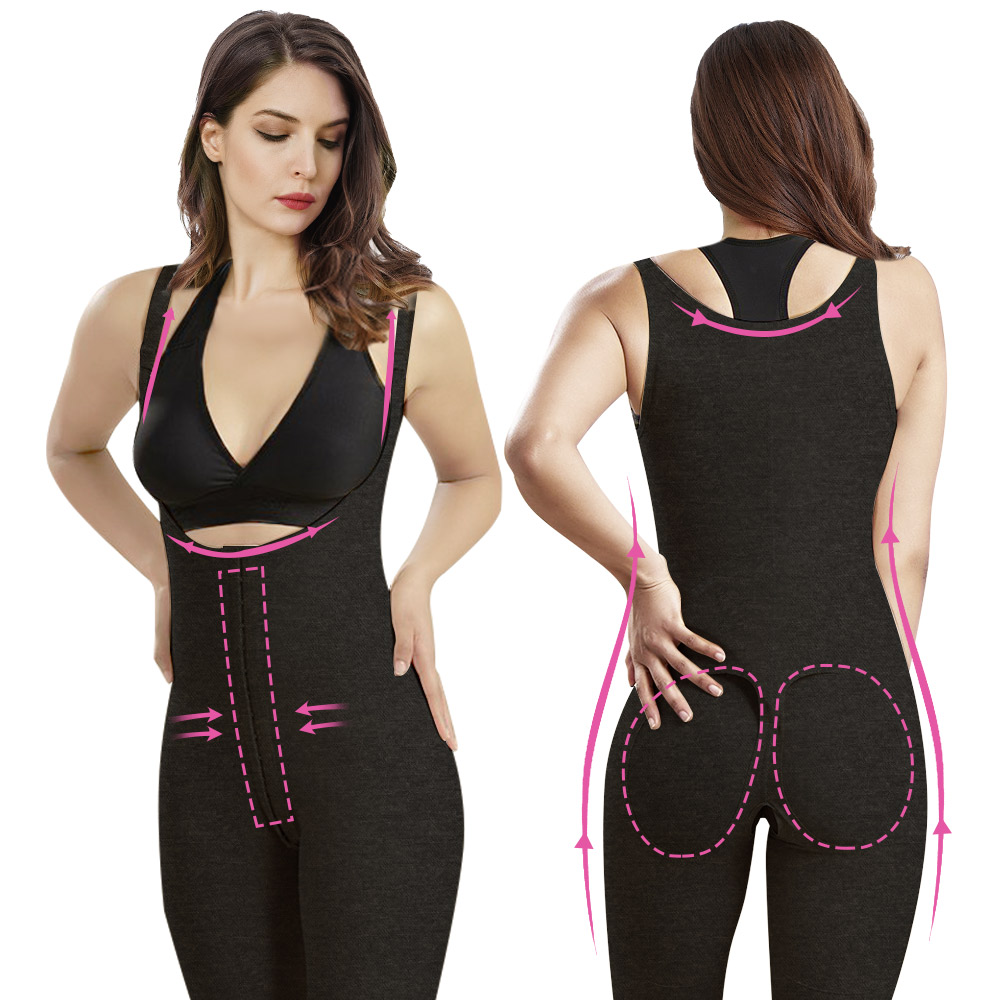 S-SHAPER Fajas Colombianas Post Chirurgia Cintura a vita alta Compressione Supporto per il trasferimento di grasso Shapewear all'ingrosso