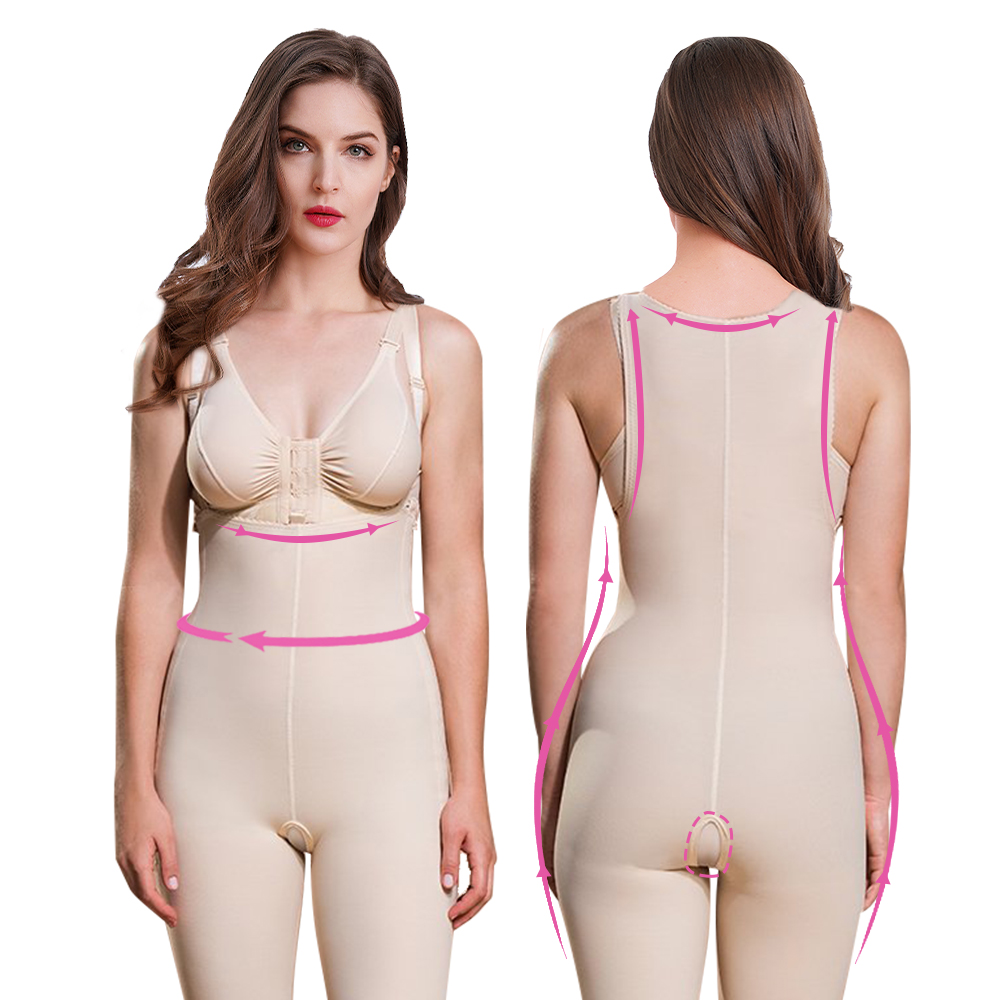 S-SHAPER Fajas الكولومبي بعد الجراحة حزام مع كلا الجانبين زيبر دعم مصنعي ملابس داخلية لنقل الدهون