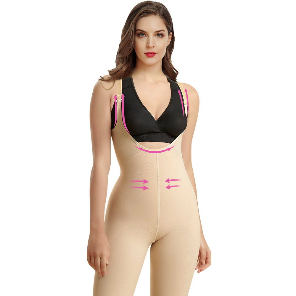 S-SHAPER Fajas Colombian Post Surgery Girdle Short ​length Support Fat Transfer Surgical Shapewear