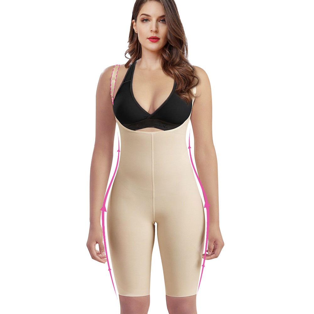 S-SHAPER Fajas Colombian Post Surgery Girdle Short Length Sell Support Fat Transfer Surgical Shapewear