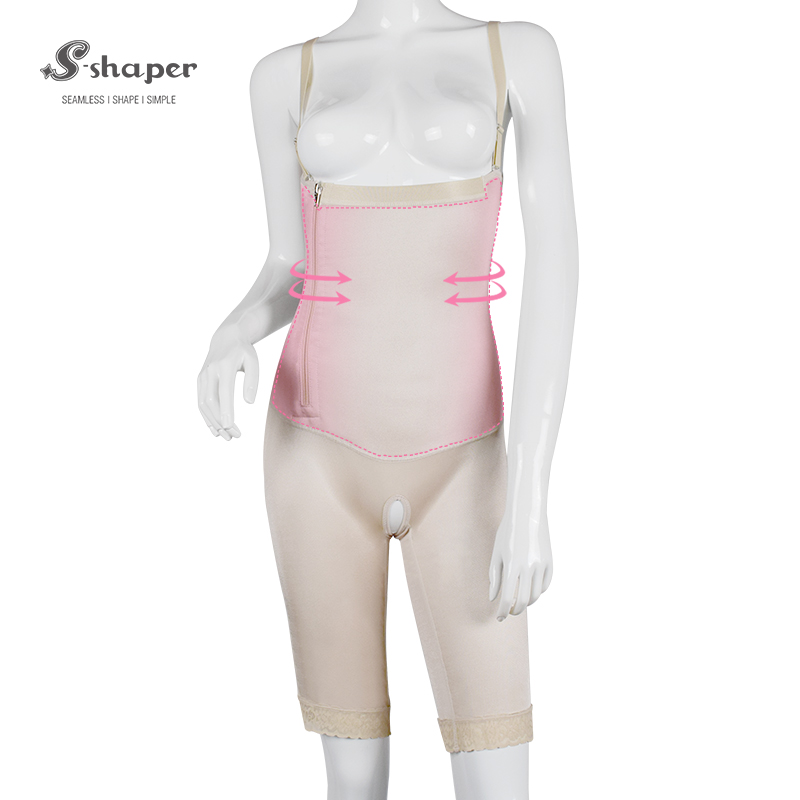 S-SHAPER ​Fajas Colombian Post Chirurgia Shapewear Alta Compressione Lunghezza Del Ginocchio Body Supporto Trasferimento Grasso Shapewear Chirurgico