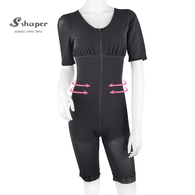 S-SHAPER Fajas الكولومبية بعد الجراحة ملابس داخلية ضاغطة مع الأكمام دعم نقل الدهون ملابس داخلية جراحية