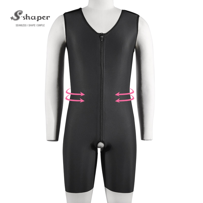 S-SHAPER Fajas الكولومبي بعد الجراحة ملابس داخلية ملابس داخلية للرجال مع سحاب دعم نقل الدهون الشركة المصنعة للملابس الداخلية الجراحية