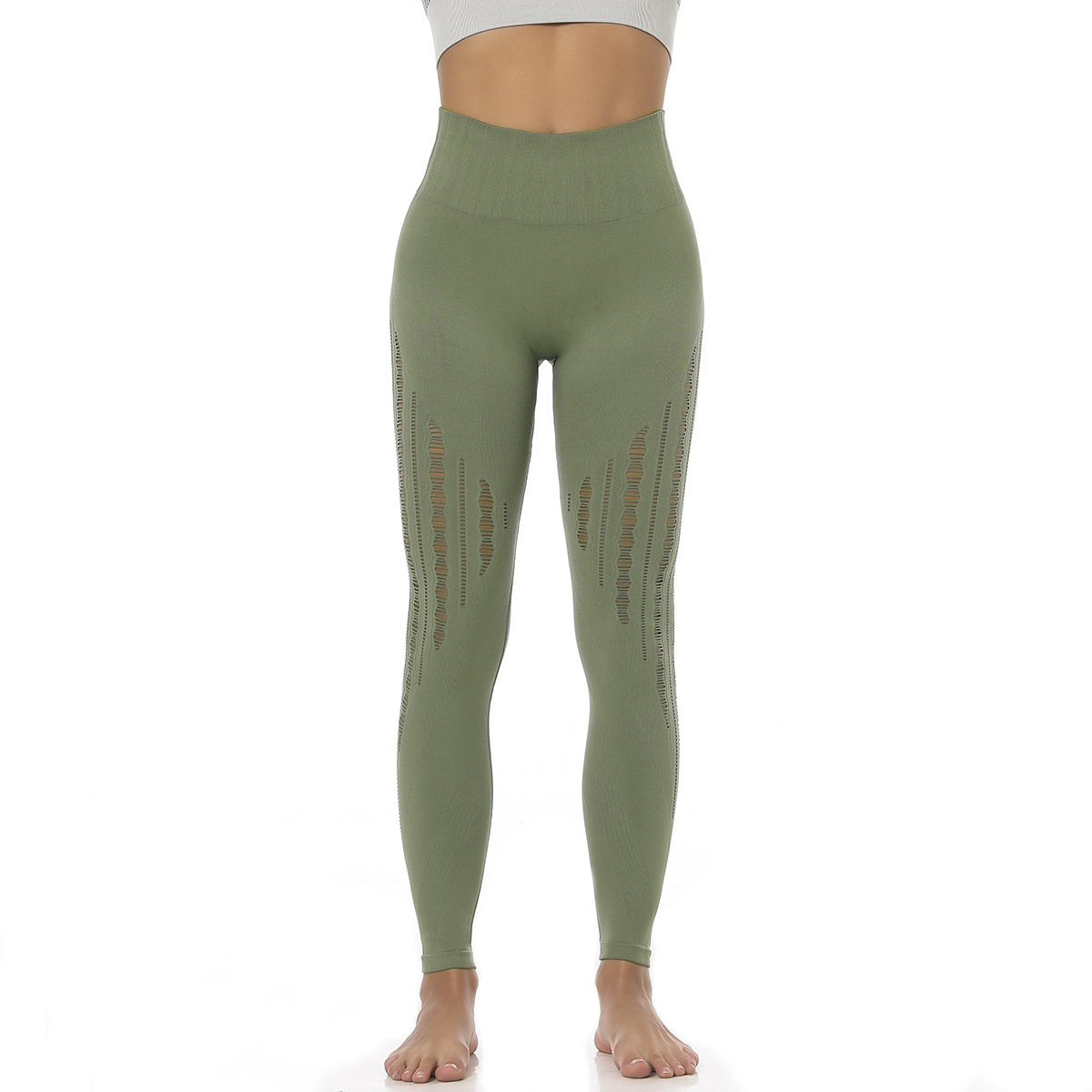 S-SHAPER Nahtlose Frauen Yoga Leggings Schnell trocknende Laufhose Mesh High Waist Workout Tights Hersteller