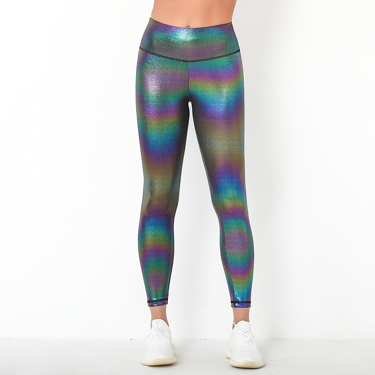 S-SHAPER Leggings brillantes sin costuras para mujer con lentejuelas únicas Flash Pantalones de yoga Sexy Peach Hip Athletic Pants Proveedor