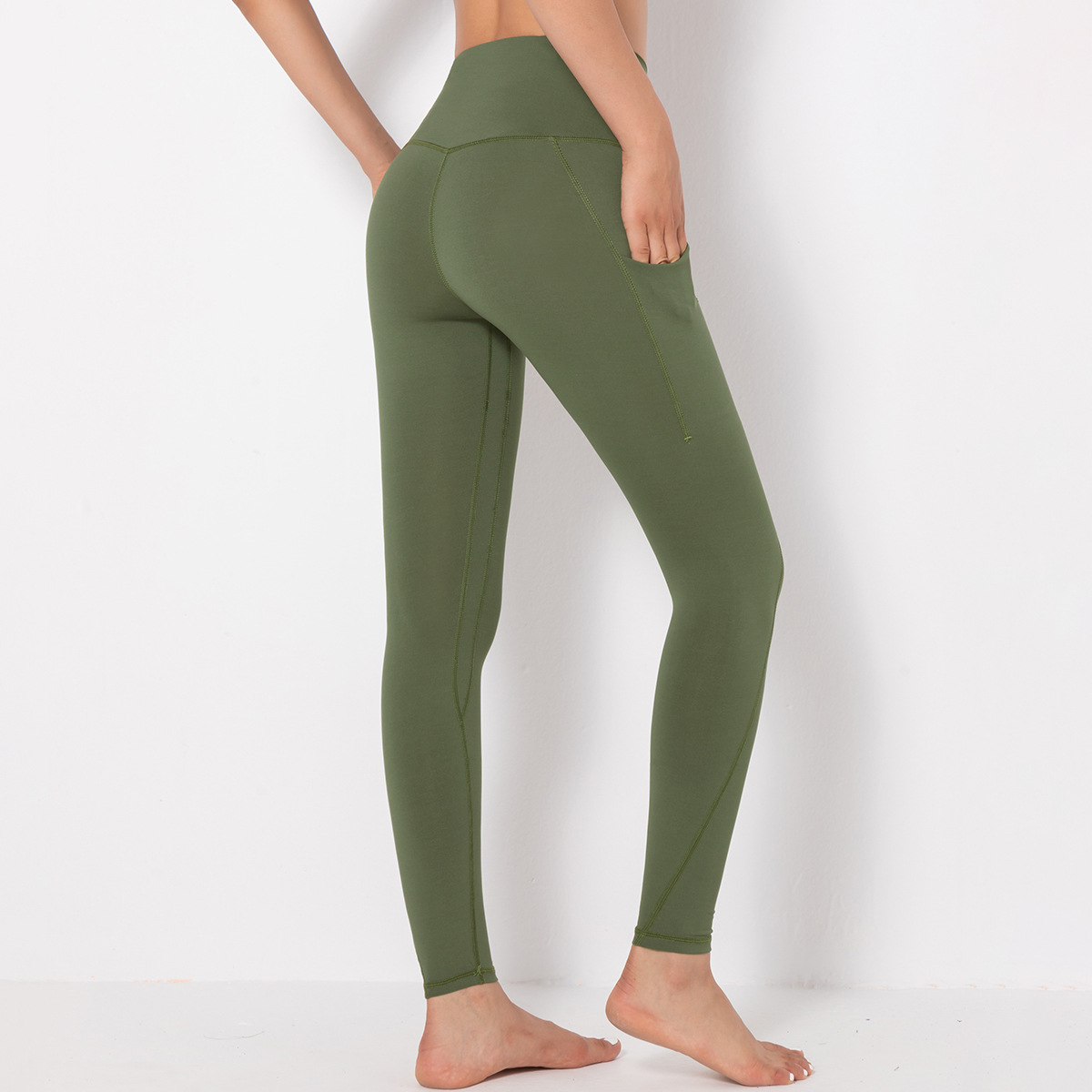 S-SHAPER Seamless Yoga Leggings for Women with Pockets High Waisted Tummy Control Women's Butt Lift Yoga Workout Leggings Running Pants