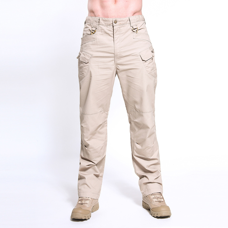 Pengeluar S-SHAPER Lelaki Seluar Kargo Liar, Seluar Kembara Santai, Seluar Kerja Kasual Camo Combat Army dengan Poket