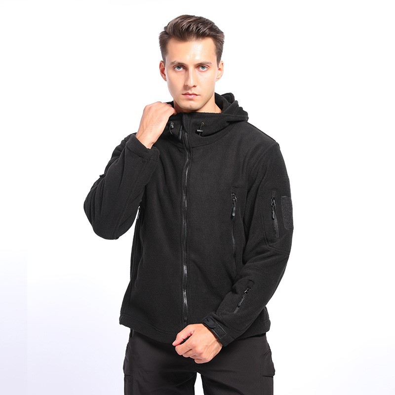 S-SHAPER Fournisseur de vestes d'hiver Soft Shell entièrement zippées pour hommes, veste de sport doublée en polaire imperméable, vestes coupe-vent pour sports de plein air