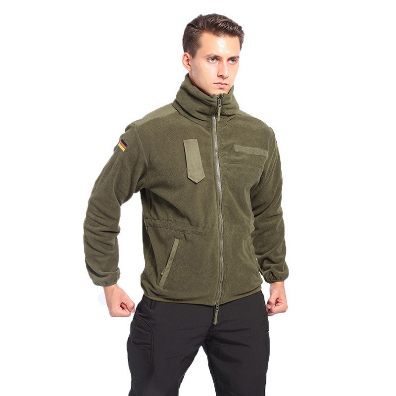 S-SHAPER Atacado Moletom Masculino de Inverno Quente à Prova de Vento de Lã Polar Gola Alta com Bolsos Jaqueta Esportiva Ao Ar Livre