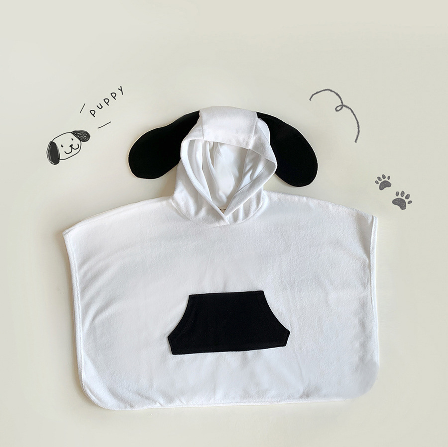 Toalla de baño para bebé con forma de Animal de algodón 100%, Toalla de playa con capucha de oso bonito, manta para niños recién nacidos