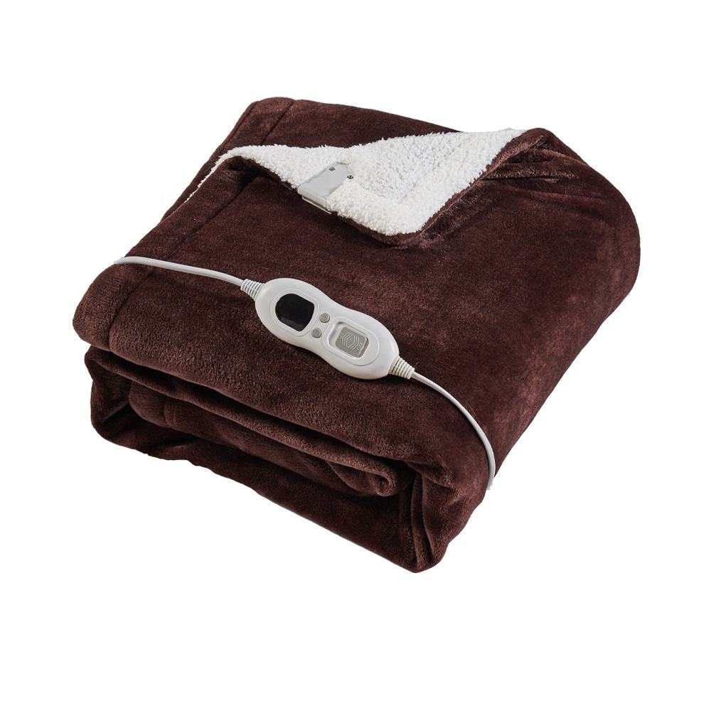 Polarfleece-Heizdecke, elektrische Flanelldecke, 3 Heizstufen, schnelle Heizdecke