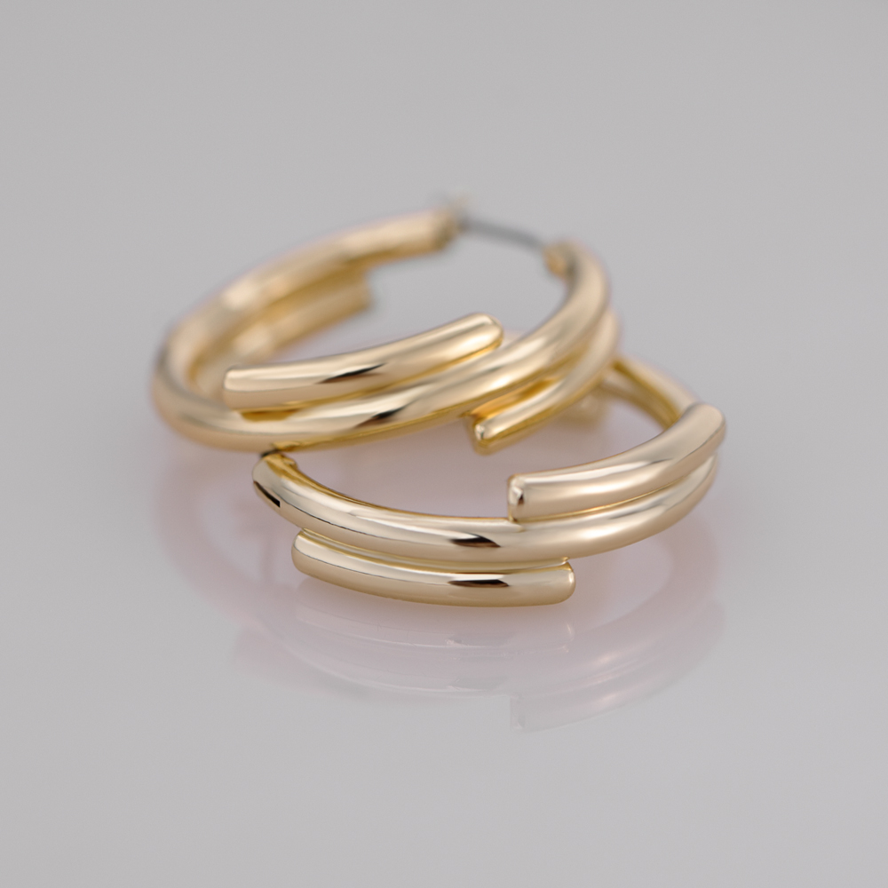 Pendientes de aro grandes de joyería al por mayor de moda.