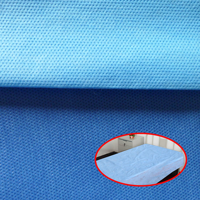 China Disposable Bed Sheet Roll Manufacturer Disposable Nonwoven SMS Fabric Bed Sheet Spa Bed Cover