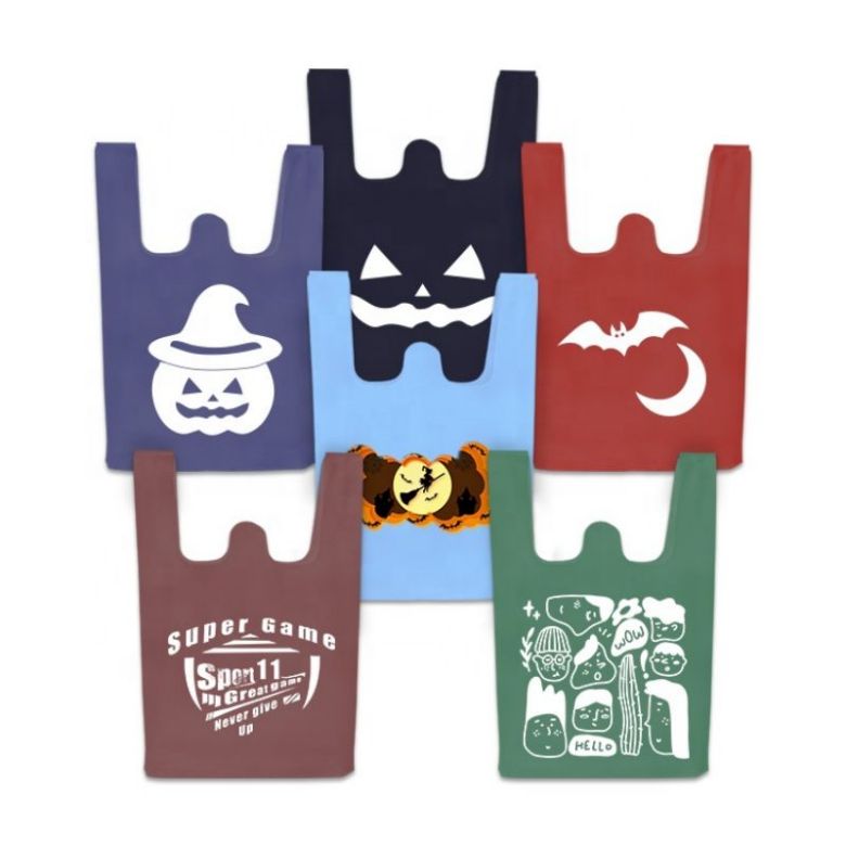 中国无纺布背心袋供应商 OEM 环保便携式可重复使用购物无纺布背心袋