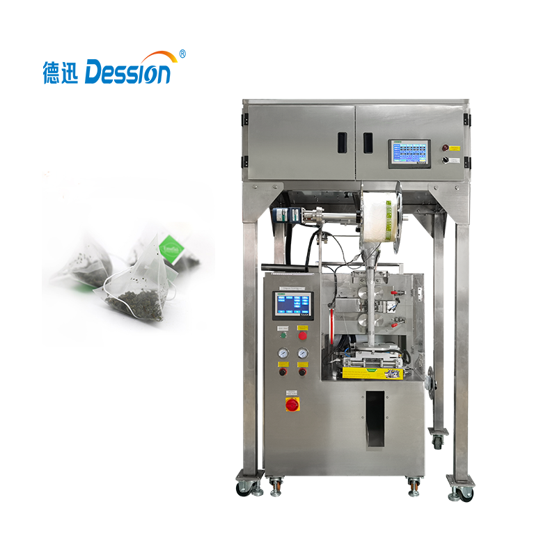 Automatischer Dreieck-Teeblatt-Großhandelsbeutel, der kleine Nylon-Pyramidenbeutel-Kräutertee-Verpackungsmaschine für kleine Unternehmen füllt