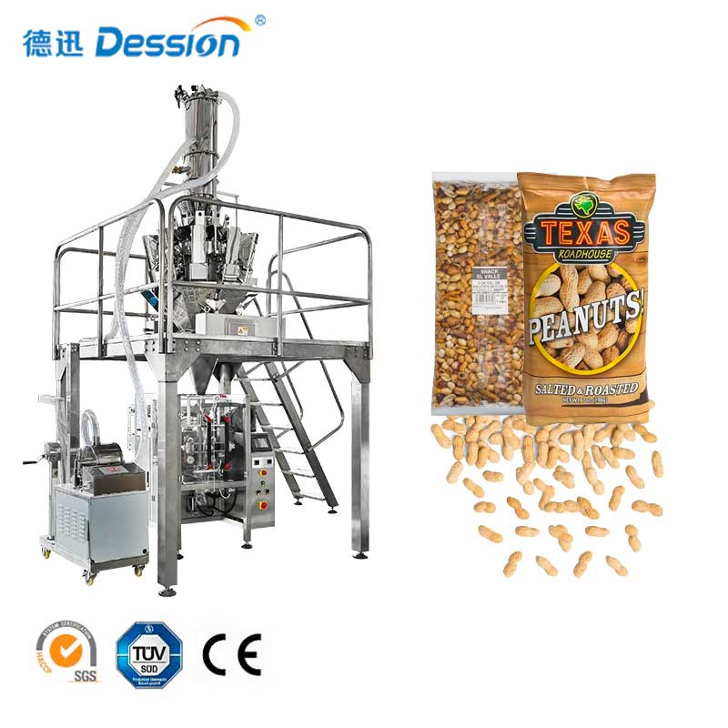 Automatic Dry Fruit Nuts Bag Packaging Machine Peanut Cashew Nuts Packing Machine manufacturer